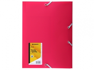 Teczka z gumk� PENAMETE A4 PP-101 r�owa