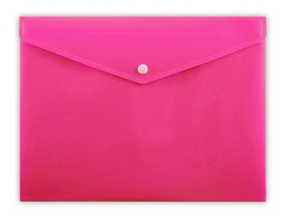 Koperta na zatrzask PENMATE A4 PP-113 r�owa