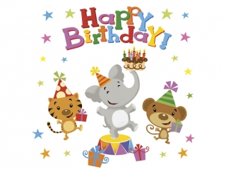 Serwetki POL-MAK Daisy Lunch 33cm 20szt. Happy Birthday Animals SDOG036601 [opakowanie=24szt]