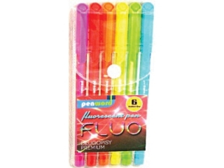 D�ugopisy PENWORD fluo Premium  6 kolor�w