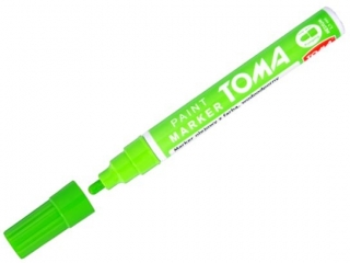 Marker olejowy TOMA fibrowa ko�c�wka 2,5mm, zielony jasny