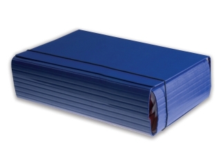 Teczka �amana PENMATE A4 /10 cm na gumk� - granatowa