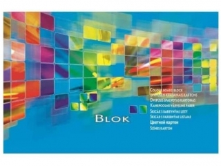 Blok techniczny kolorowy A4 20k. KRESKA 300g