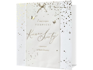 Kartki karnet XXL 19x19cm UK-SILVER-21