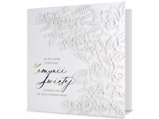 Kartki karnet XXL 19x19cm UK-SILVER-20