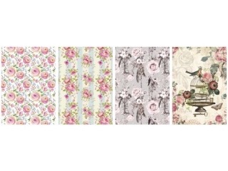 Teczka z gumk� A4 POL-MAK zest. 403 Kwiaty - R�e 10szt.