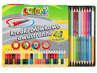 Kredki dwustronne PENMATE Kolori Premium 24 szt. 48 kolor�w