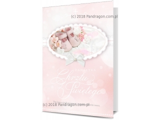 Kartki karnet PAN DRAGON K.B6-1672 Chrzest