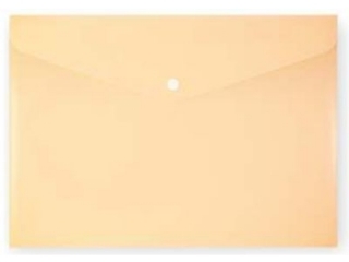 Koperta na zatrzask PENMATE A4 PP-113 pomara�czowa pastelowa