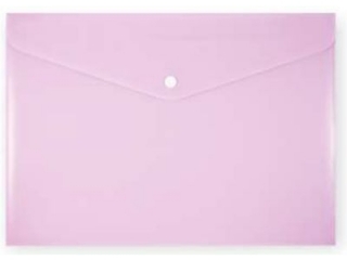 Koperta na zatrzask PENMATE A4 PP-113 r�owa pastelowa