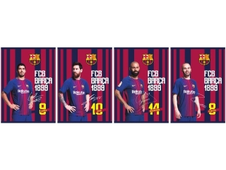 Zeszyt A5 16k. ASTRAPAP FC Barcelona Barca Fan 6, kratka
