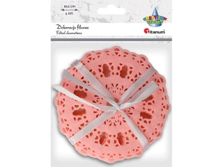 Ozdoba filcowa TITANUM r�owa jasna 4szt.