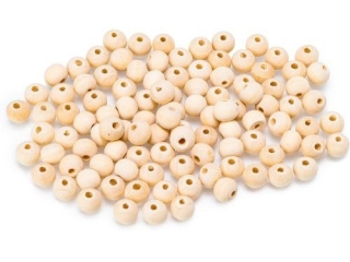 Koraliki BREWIS drewniane naturalne KDN 4 7mm 100szt.