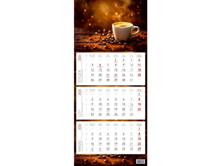 Kalendarz trójdzielny WN Ekonomiczny Kawa 2026