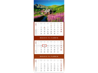 Kalendarz trójdzielny WN Hala Gąsienicowa 2026