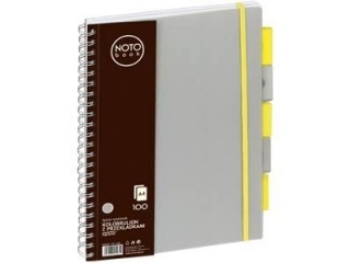 Ko³obrulion A4 100k. Grand NOTO Book z przek³adkami szary