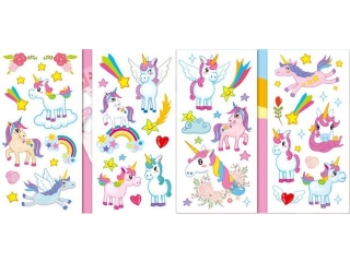 Naklejki z brokatem Jednorożce