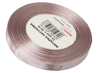 Wst��ka satynowa BREWIS 12mm/32m kolor 92 pudrowy r�