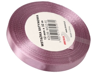 Wst��ka satynowa BREWIS 12mm/32m kolor 91 pudrowy r�