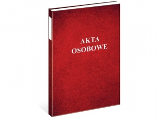 Teczka akt osobowych oklejana A4 (z bind�) 04 bordo