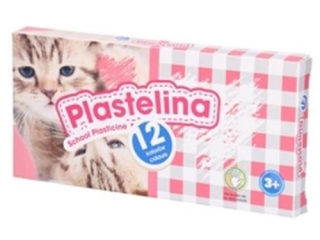 Plastelina szkolna ASTRA Kotki 12 kolor�w