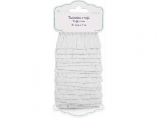 Tasiemka z rafii DPCRAFT 30 mm x 2m bia�a