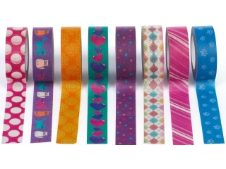 Ta�ma dekoracyjna ASTRA kolorowe Fancy - display 24szt.