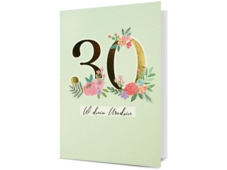 Kartki karnet HM 200-2943 Urodziny 30
