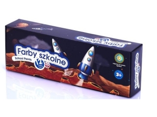 Farby szkolne Kosmos 12 kol x 20 ml  [opakowanie=4szt]