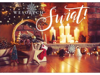 Kartka witeczna PAN DRAGON K.B6 1647 witeczny klimat