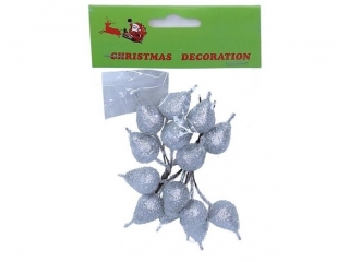 Gruszki srebrne do kompozycji KBG1733