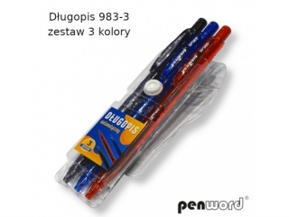 D�ugopis PERNWORD 983 zestaw 3 kolory