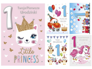 Laurka B6 z gąbką exclusive Roczek, zest. 476 Dziewczynka, Chłopiec