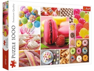 Puzzle 1000 TREFL Cukierki - kola�