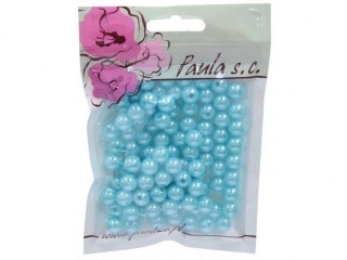 Korale PAULA 10mm - niebieskie