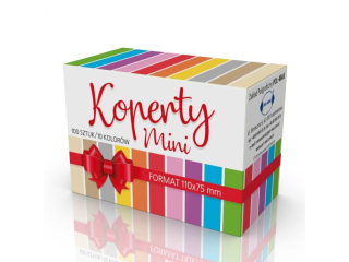 Koperty kolorowe mini 110x75 opak 100 szt. Og�lne mix kolor�
