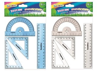 Zestaw geomentyczny BAMBINO 4 elementowy 15 cm