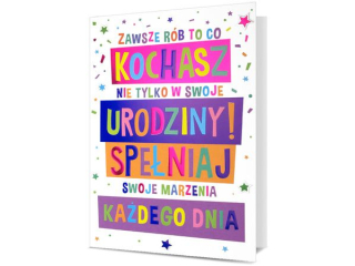 Kartka urodzinowa PAN DRAGON HM 200-2904 "Zawsze r�b to co kochasz"