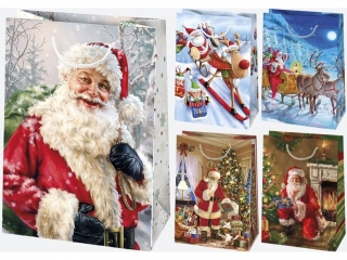 Torebka Ozdobna T5 230x320x110 Gwiazdka zest. 79 Mikoaj - Dziecice a10