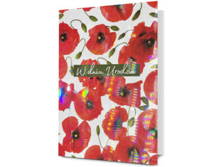 Kartka urodzinowa PAN DRAGON K.B6 HOLO-44 Maki