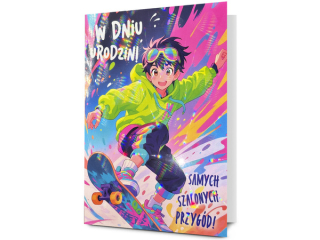 Kartka urodzinowa dla dziecka PAN DRAGON K.B6 HOLO-39