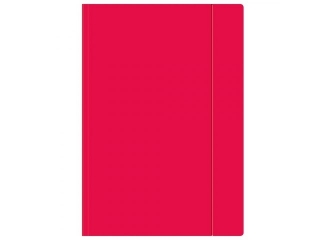 Teczka z gumk� A4+ INTERDRUK Fluo malinowa