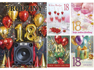 Laurka z brokatem B6B 117x167 z kopert�  POL-MAK 18stka B6B_UR18_761