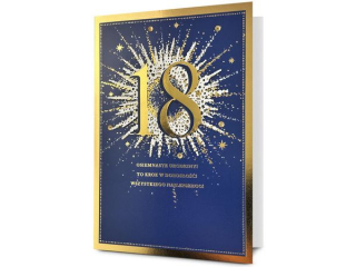 Kartki karnet PAN DRAGON  HM 200-3082  Urodziny 18