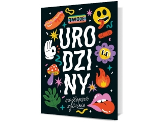 Kartki karnet B6 K - 1977 Urodziny