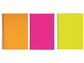 Koozeszyt PP A4 80k. ASTRAPAP Fluo, kratka
