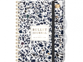 Organizer na spirali INTERDRUK Bujo A5 224k. 80g Terazo