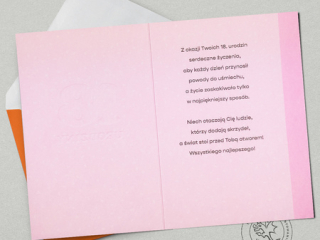 Kartki karnet PAN DRAGON HM 200-3483  18-te Urodziny