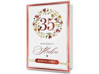 Kartki karnet PAN DRAGON HM 200-3406 "35" rocznica �lubu