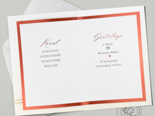 Kartki karnet PAN DRAGON HM 200-3406 "35" rocznica �lubu